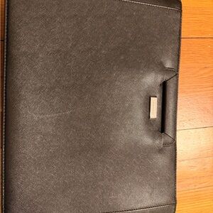 Burberry Dark Brown Leather Briefcase